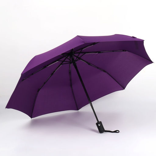 Зонт автоматический Casper, ветроустойчивый, 3 сложения, 8 спиц, R=49/55 см, d=98 см, МИКС