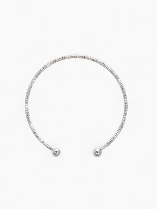 Набор 2 предмета: чокер, браслет Обруч сердце, цвет серебро