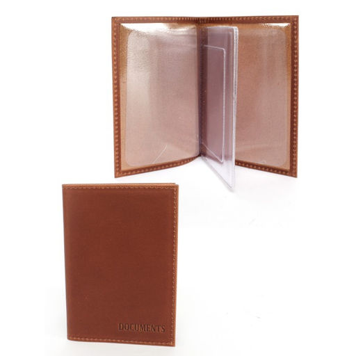 Обложка для автодокументов Croco-АВ-100 н/к, коричневый тем пулл-ап (219) 260803