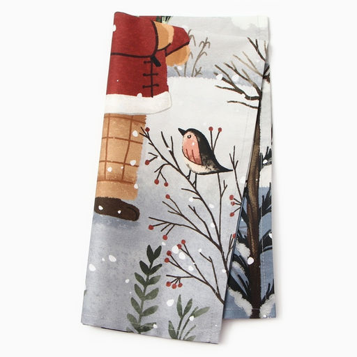 Полотенце кухонное Этель Forest bear, 40?73 см, хлопок 100%, саржа 190 г/м?