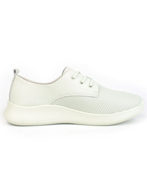 03-PDA156-3 LT. GREEN Полуботинки спортивные женские (натуральная кожа)