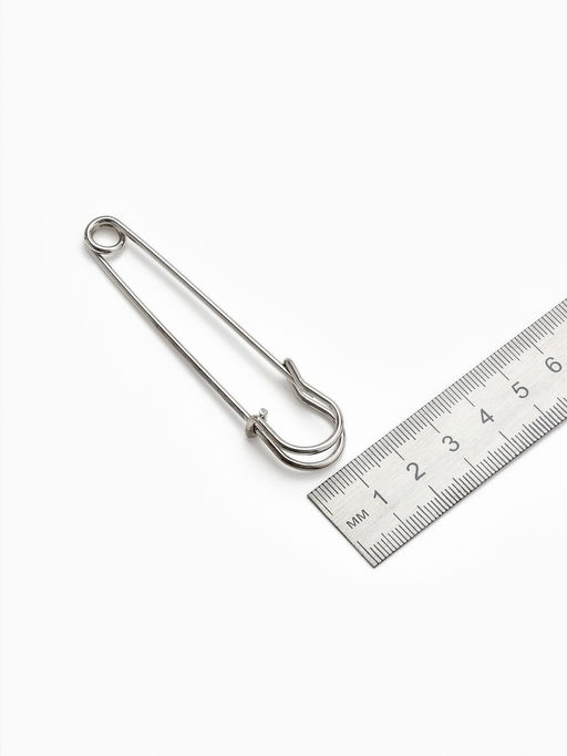 Цена за 2 шт. Булавка 8?1.5 см (набор 2 шт.), СМ-208, серебра