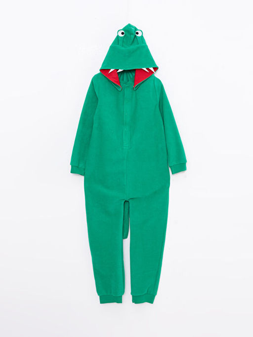 Kap??onlu Nak??l? Uzun Kollu Polar Erkek ?ocuk Tulum - Waikiki фото 3