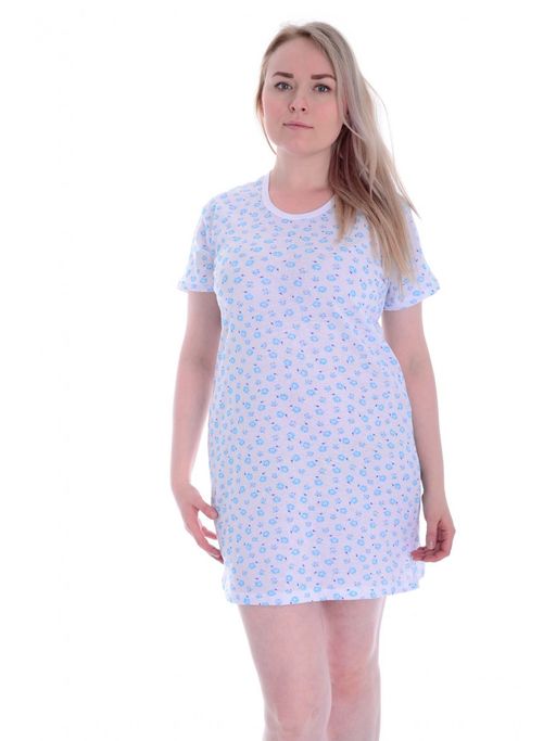 Сорочка Бюджет, трикотаж - Малина фото 2