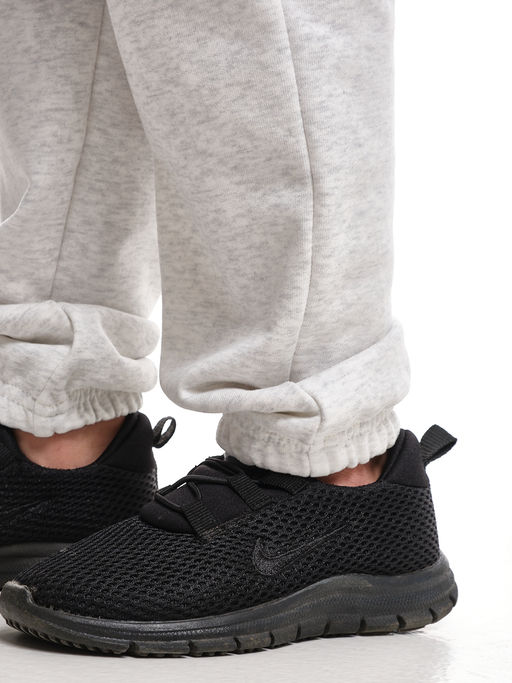 Спортивные штаны на резинке 22-6008 св.серый меланж - Mini maxi фото 7