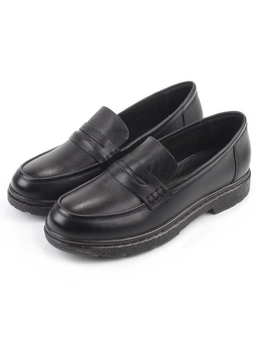 03-DCO59-5 BLACK Лоферы женские (натуральная кожа)