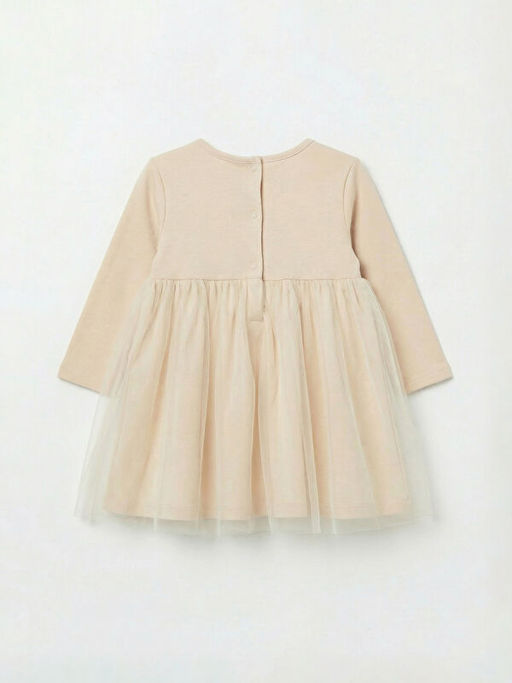 Minnie Mouse Bask?l? K?z Bebek T?ll? Elbise