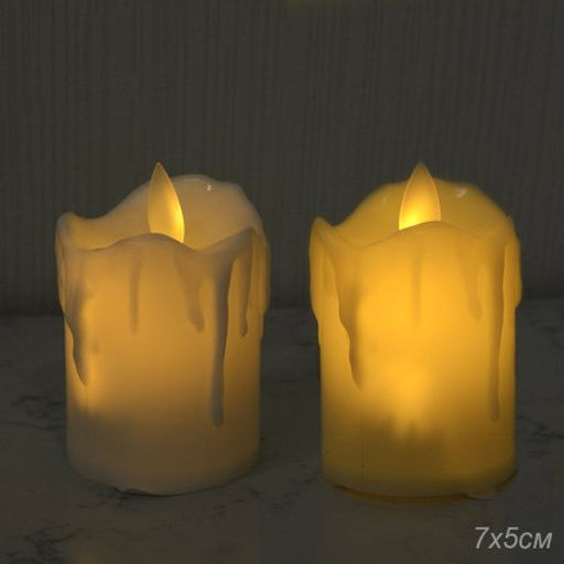 Свеча светодиодная подвижный фитиль 6,5 см / 228-sv /уп 12/480/ - Галеонтрейд фото 2