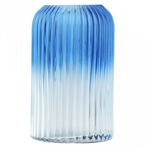 Ваза для цветов стеклянная "Харви-Бей-3" 1,25л, д11,5см, h20см, средняя, текстурная (Россия)