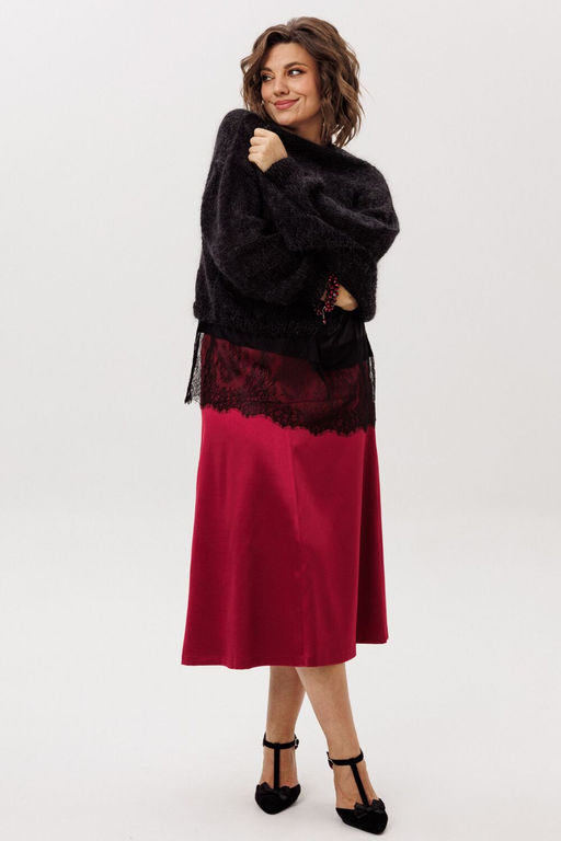 Юбка ANELLI 1510 гранатовая патока