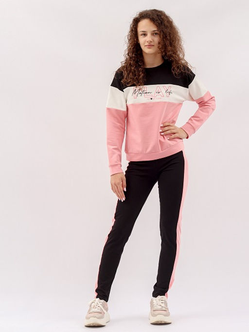 CRB wear / CWJG 90113-27 Костюм для девочки (джемпер, брюки),розовый/Ex.Cherubino