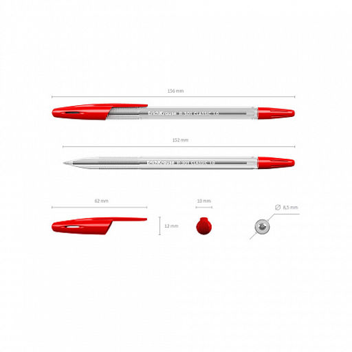 Цена за 24 шт. Набор из 4 ручек шариковых ErichKrause R-301 Stick Classic 1.0, цвет чернил: синий, черный, красный, зеленый (в пакете)