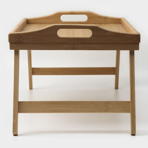 Поднос для завтрака с ножками Доляна «Забота», 50×30×25 см, бамбук