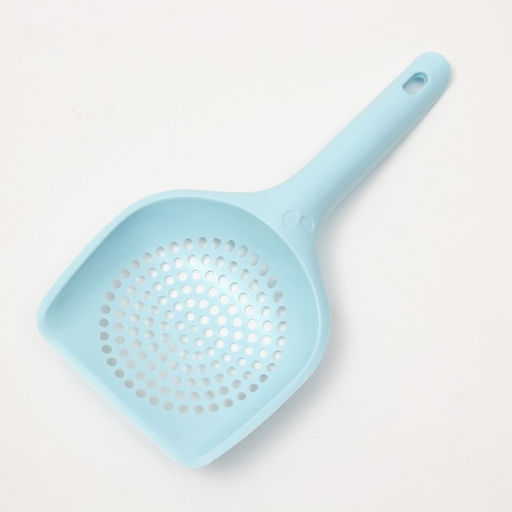 Совок для туалета с мелкой сеткой, 25 см х 15,5 см, голубой - Пижон фото 2