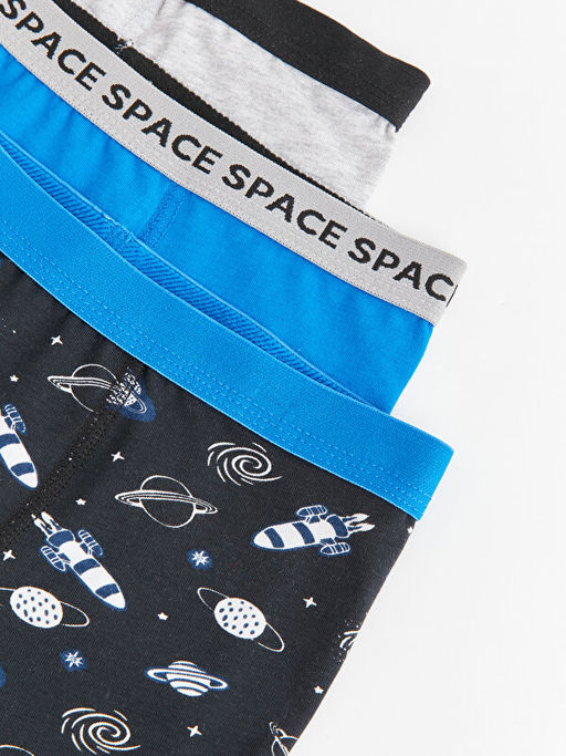 Bask?l? Erkek ?ocuk Boxer 3l? - Waikiki фото 3