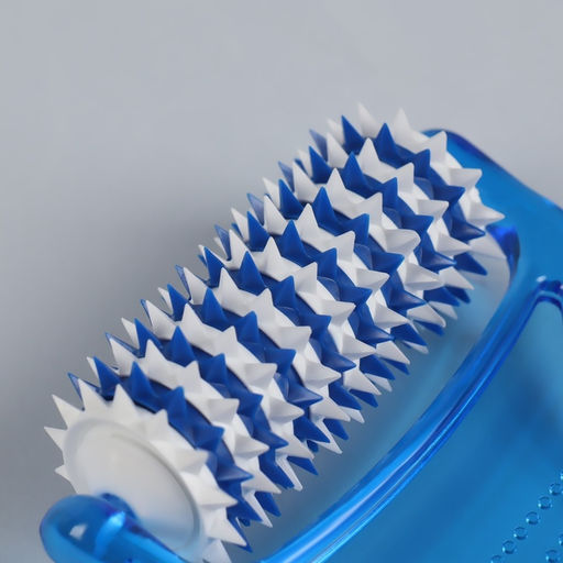 Массажёр «Рефлекс», 18×9×3 см, универсальный, с шипами, цвет синий/белый