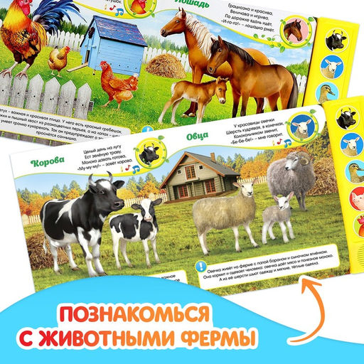 Музыкальная книга Голоса на ферме, 10 стр. - Буква-ленд фото 3