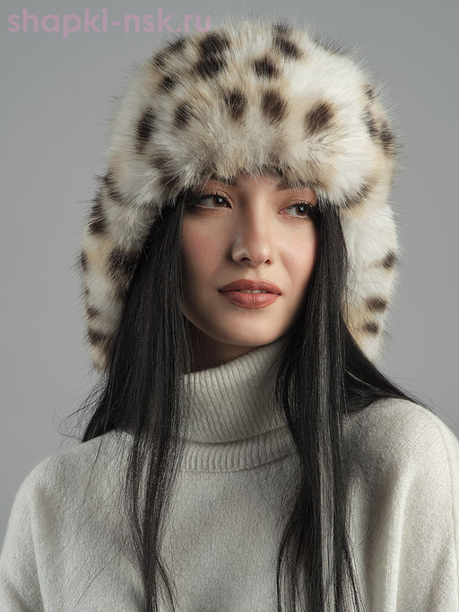 Норд кролик/рысь Ушанка женская (56-58)