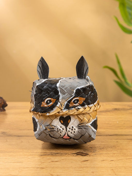 Корзинка «Енот», 10×10×13 см, бамбук