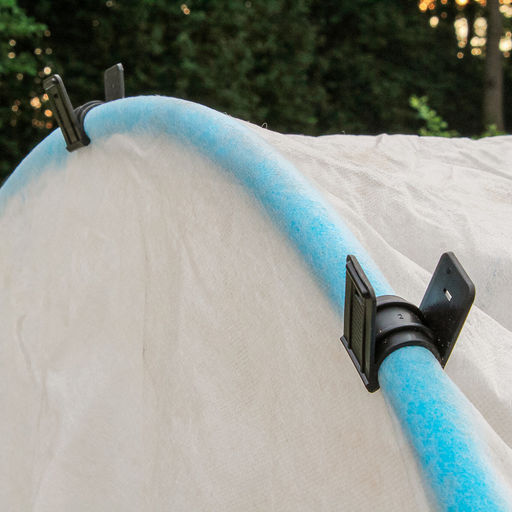 Зажим для парниковых дуг д2см, полипропилен, черный, набор 10шт (Беларусь)