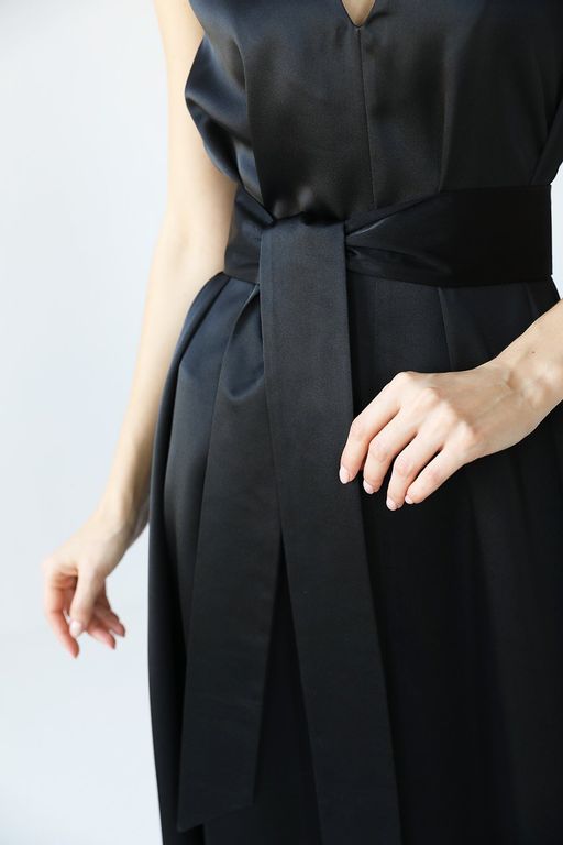 Платье из шелка с поясом в комплекте - Looklikecat фото 4