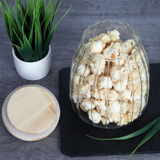 Банка для сыпучих бамбуковая крышка рифленая 1000 мл /LCSC2433/уп 60/ - Галеонтрейд фото 6