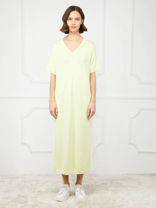 Платье женское ZZ-03006 lime/white - Eleganzza фото 2