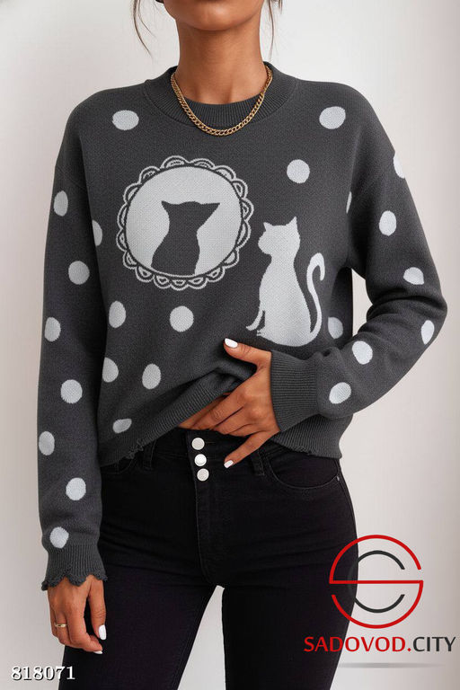 Свитер женский с рисунком - Bruno фото 3