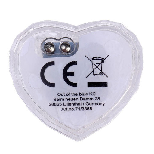 Цена за 12 шт. Свеча светодиодная «Сердце»