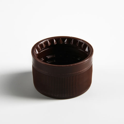 Цена за 100 шт. Пробка пластиковая одноразовая двухкомпонентная, 28 мм на: 0.5 л, 1 л, 1.5 л, 2 л, 3 л, коричневая