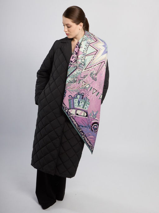 Платок жен. шерсть+шелк 120х120 E43-8370-14 - Eleganzza фото 2