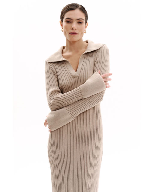 Платье THE VERY 2412 жемчужный  фото 39