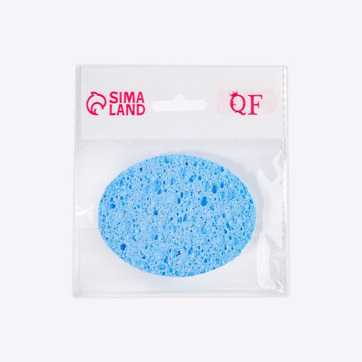 Цена за 3 шт. Спонж для умывания «Овал малый», 8,5 × 6,5 см, цвет МИКС