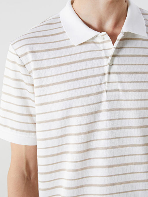 Polo Yaka ?izgili Erkek Ti??rt