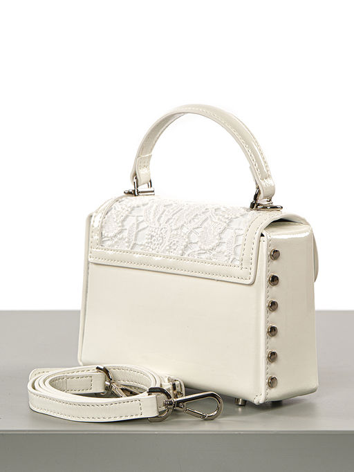 LACCOMA сумка F2100-белый натуральная кожа фото 5