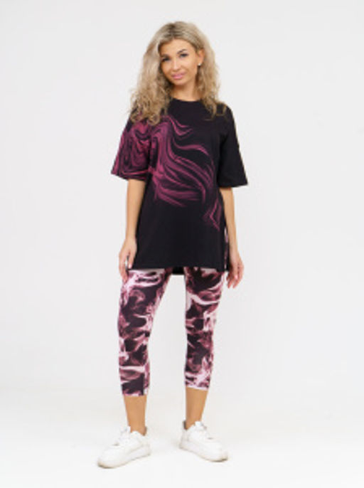 909 Костюм "черный/бордо"