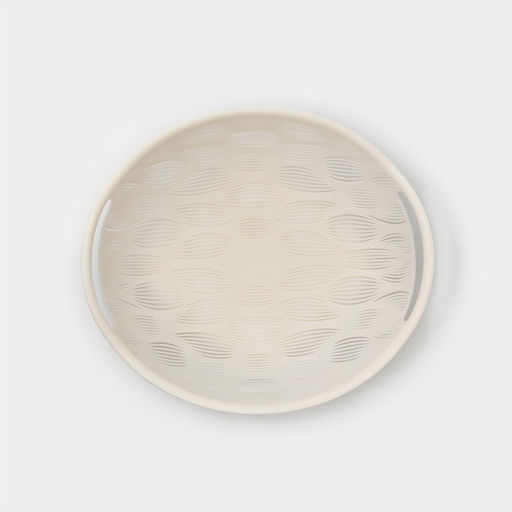 Фруктовница Доляна Sirenna, пластик, 20×22.5×5 см, белое