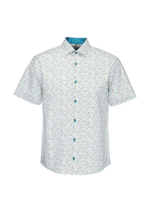 Сорочка мужская короткий рукав GREG 143/107/5432/KZS/1 STRETCH  фото 5