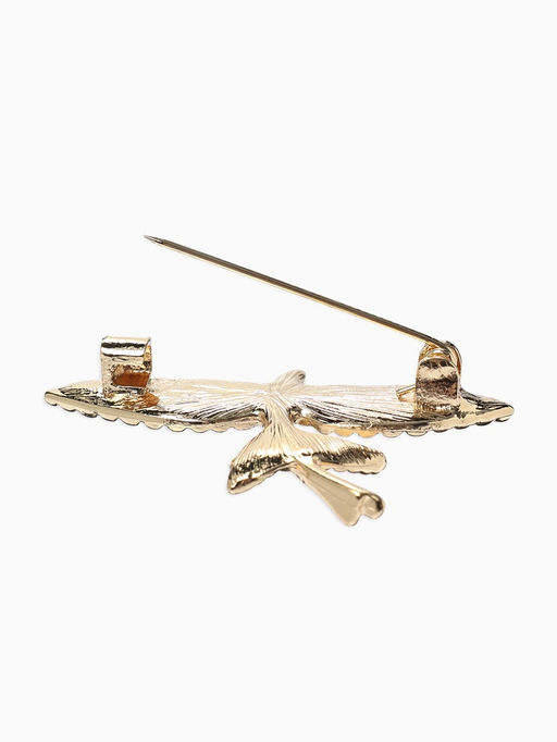 Брошь «Летучая рыба», цвет золото