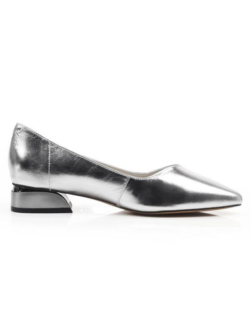 06-728-2MT GREY/SILVER Туфли женские (натуральная кожа)