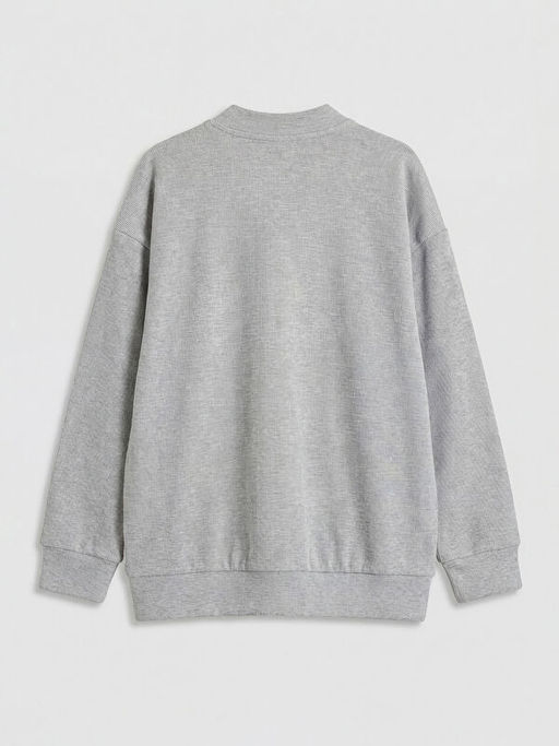 Kolej Yaka Erkek ?ocuk Fermuarl? Sweatshirt