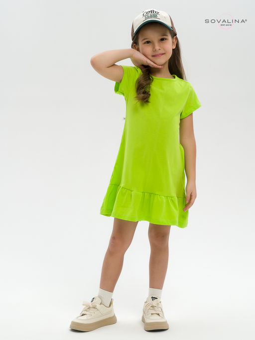 Платье Алиса салатовая - Sovalina фото 2