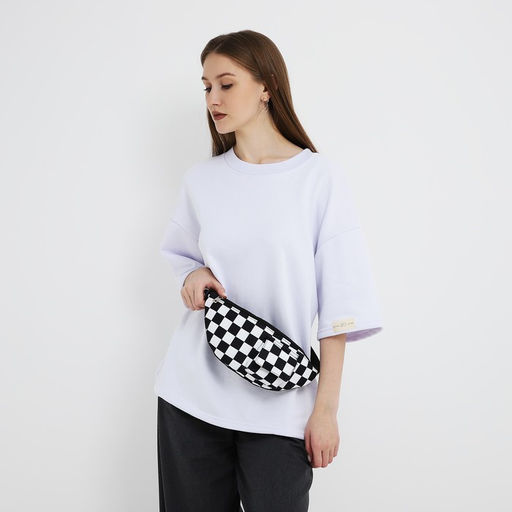 Сумка поясная текстильная с карманом Society 30*14*6 см - Nazamok фото 2