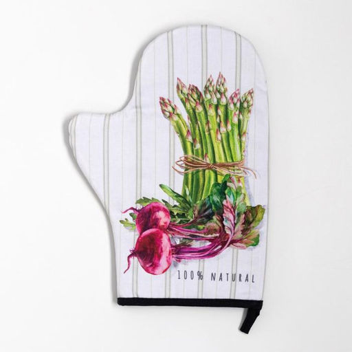 Кухонный набор Этель «Vegetable»: варежка-прихватка 20×28 см, прихватка 19×19 см, 100% хлопок