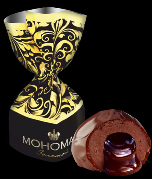 Цена за 3шт МОНОМАХ золотой. Шоколадный ликер 200гр/4