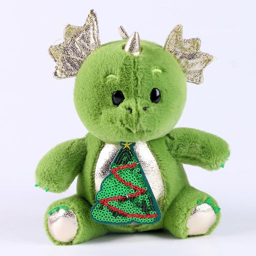 Цена за 2 шт. Мягкая игрушка на новый год Дракоша с ёлкой - Milo toys фото 4