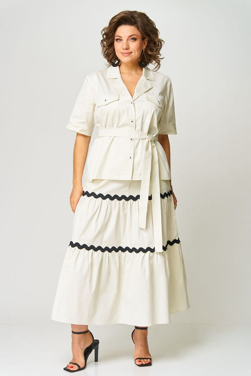 Юбка ANDINA CITY 1017-25 слоновая кость