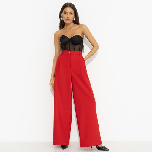 Брюки с карманами Легкой походкой (red) - Charutti фото 4