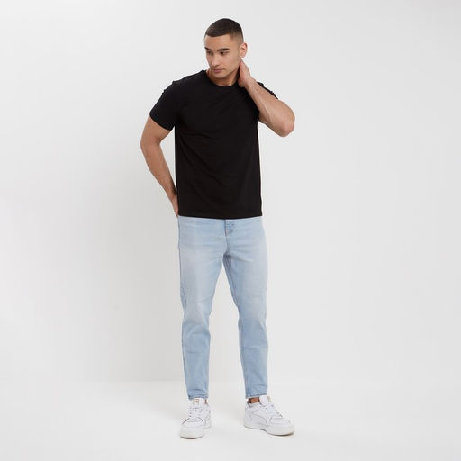 Футболка мужская MINAKU SLIM FIT: чёрная, р-р 42