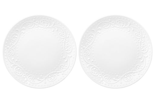 Набор тарелок для закуски 2 пр. 27*27*2 см "Ажур" NEW BONE CHINA
